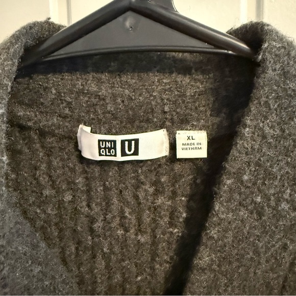 Uniqlo Women’s Grey Ribbed Wool Cropped Cardigan - Picture 7 of 7
